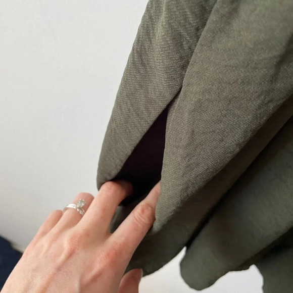 Urban Outfitters UO Tie-Strap Frock Romper Jumper Army Green  Size Small - Picture 10 of 12